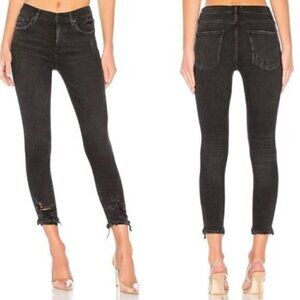 𝅺Agolde Black Sophie High Rise Skinny Crop Jeans - 26"